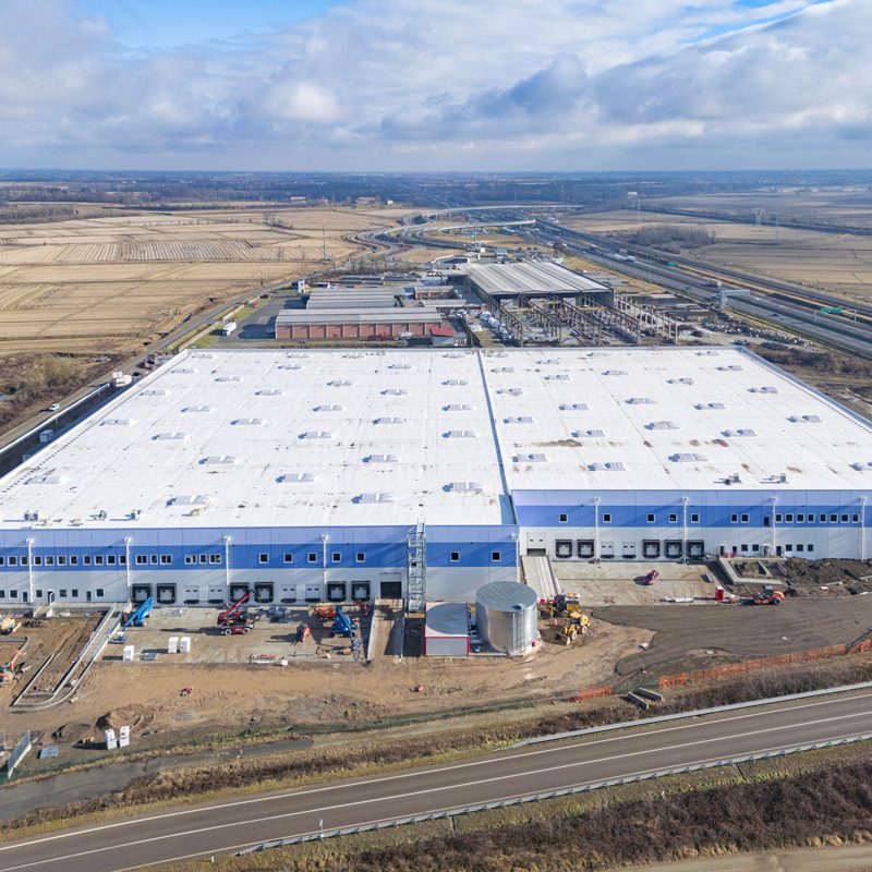 Balocco Logistics, Balocco, Vercelli, Italia - aerial view